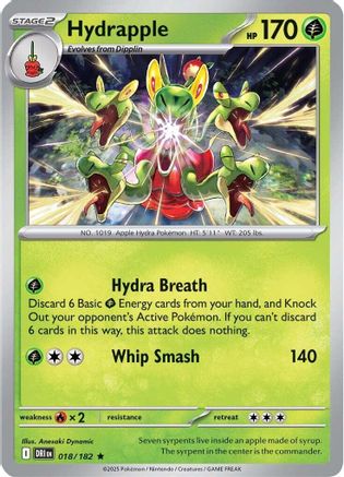 Hydrapple 018/182 - SV10 Destined Rivals Holofoil - for just $0.08! 