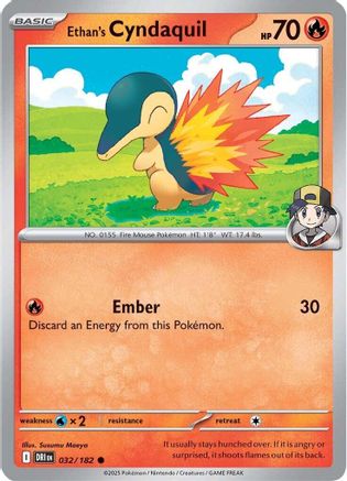 Ethan's Cyndaquil 032 - SV10 Destined Rivals - for just $0.05! 
