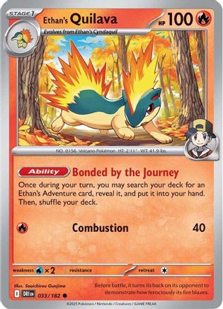 Ethan's Quilava 033 - SV10 Destined Rivals - for just $0.05! 