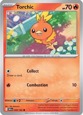 Torchic 040 - SV10 Destined Rivals Reverse Holofoil - for just $0.13! 