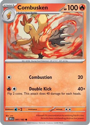 Combusken 041 - SV10 Destined Rivals Reverse Holofoil - for just $0.15! 