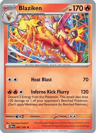Blaziken 042/182 - SV10 Destined Rivals Holofoil - for just $0.09! 