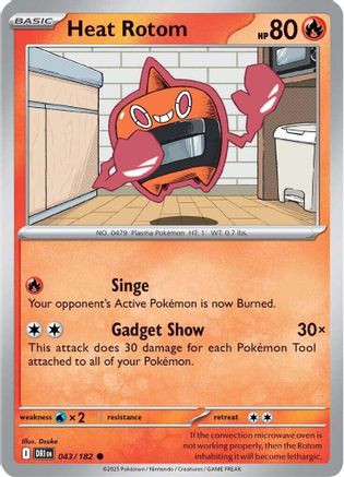 Heat Rotom 043 - SV10 Destined Rivals - for just $0.07! 