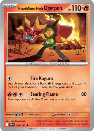 Hearthflame Mask Ogerpon 044 - SV10 Destined Rivals - for just $0.05! 
