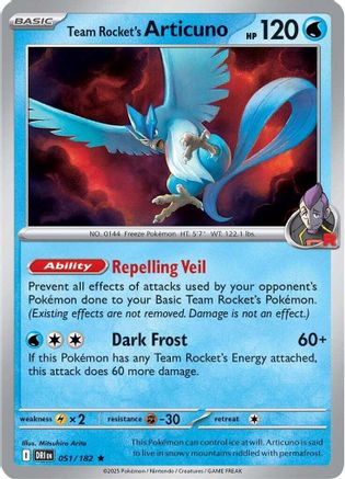 Team Rocket's Articuno 051 - SV10 Destined Rivals Holofoil - for just $0.13! 