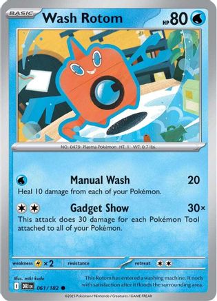 Wash Rotom 061 - SV10 Destined Rivals - for just $0.08! 