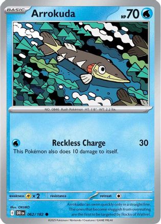 Arrokuda 062 - SV10 Destined Rivals Reverse Holofoil - for just $0.08! 