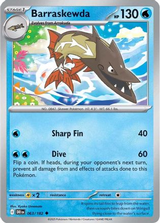 Barraskewda 063 - SV10 Destined Rivals - for just $0.05! 