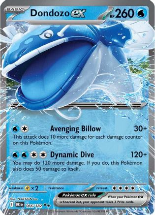Dondozo ex 066/182 - SV10 Destined Rivals Holofoil - for just $0.60! 
