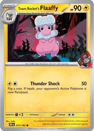 Team Rocket's Flaaffy 073 - SV10 Destined Rivals Reverse Holofoil - for just $0.10! 