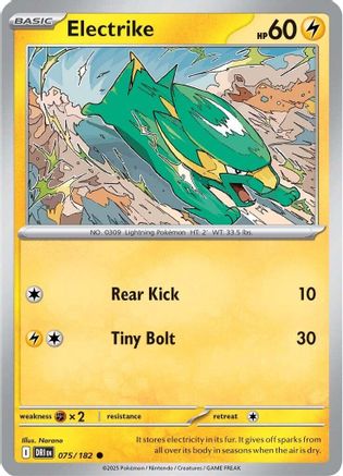 Electrike 075/182 - SV10 Destined Rivals Reverse Holofoil - for just $0.08! 