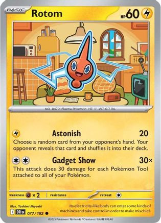 Rotom 077/182 - SV10 Destined Rivals Reverse Holofoil - for just $0.08! 