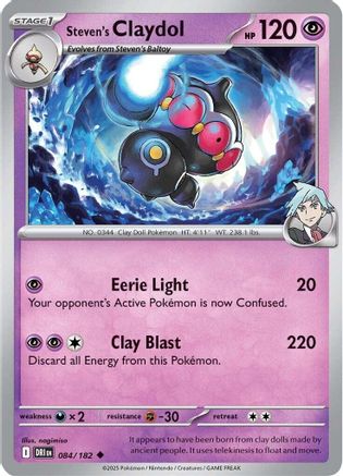 Steven's Claydol 084 - SV10 Destined Rivals Reverse Holofoil - for just $0.13! 