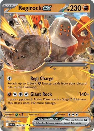 Regirock ex 101/182 - SV10 Destined Rivals Holofoil - for just $0.28! 