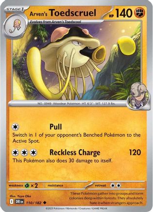 Arven's Toedscruel 110 - SV10 Destined Rivals - for just $0.05! 