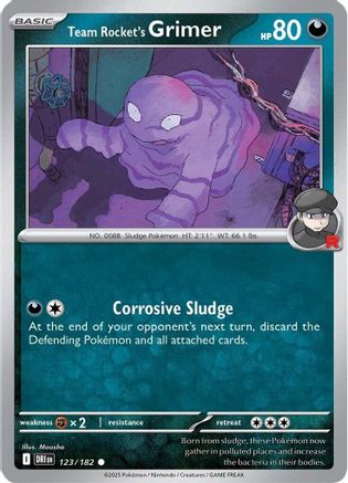 Team Rocket's Grimer 123 - SV10 Destined Rivals - for just $0.03! 