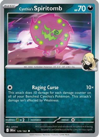 Cynthia's Spiritomb 129 - SV10 Destined Rivals - for just $0.05! 