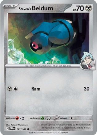 Steven's Beldum 143 - SV10 Destined Rivals Reverse Holofoil - for just $0.13! 
