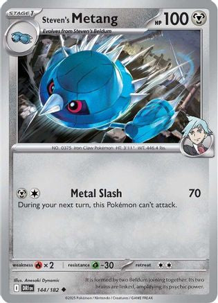 Steven's Metang 144 - SV10 Destined Rivals Reverse Holofoil - for just $0.05! 