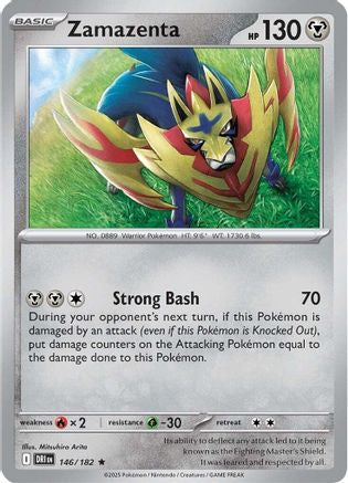 Zamazenta 146/182 - SV10 Destined Rivals - Reverse Holofoil - for just $0.05! 