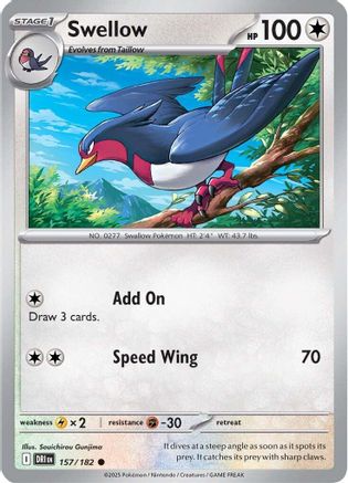 Swellow 157 - SV10 Destined Rivals - for just $0.05! 