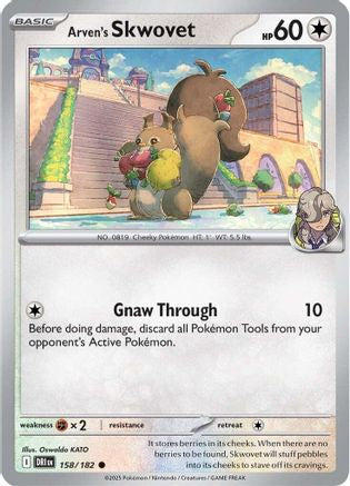 Arven's Skwovet 158 - SV10 Destined Rivals - for just $0.05! 