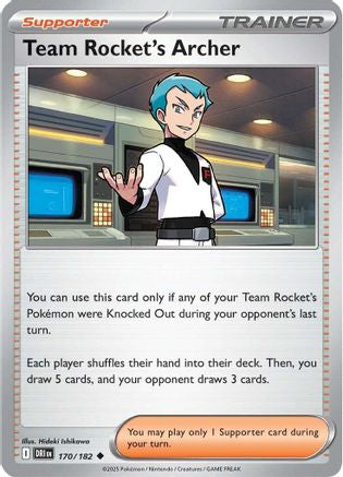 Team Rocket's Archer 170/182 - SV10 Destined Rivals Reverse Holofoil - for just $0.15! 