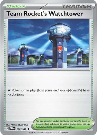 Team Rocket's Watchtower 180 - SV10 Destined Rivals - for just $0.08! 