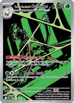 Team Rocket's Spidops 187/182 - SV10 Destined Rivals Holofoil - for just $2.84! 
