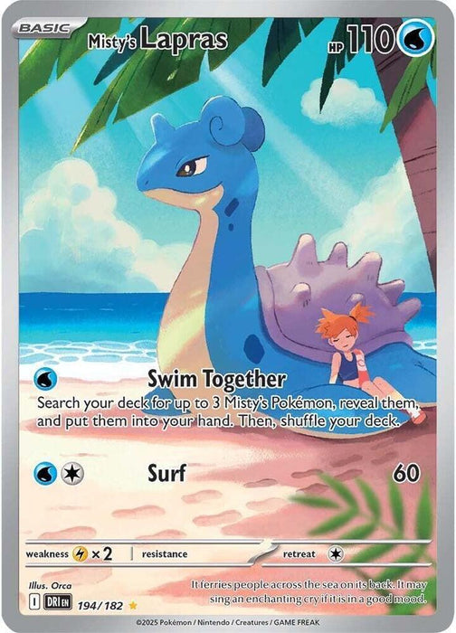 Misty's Lapras (194/182) [Scarlet & Violet: Destined Rivals] - for just $16.65! 