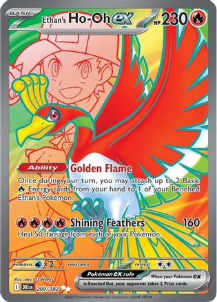 Ethan's Ho-Oh ex 209/182 - SV10 Destined Rivals Holofoil - for just $3! 