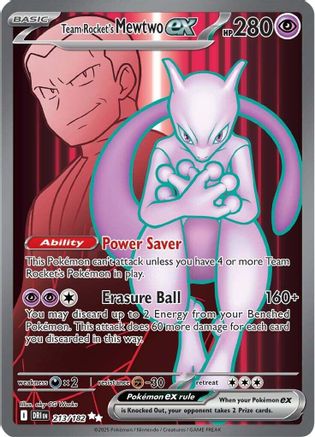 Team Rocket's Mewtwo ex 213/182 - SV10 Destined Rivals Holofoil - for just $7.65! 