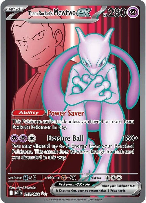 Team Rocket's Mewtwo ex (213/182) [Scarlet & Violet: Destined Rivals] - for just $10.35! 