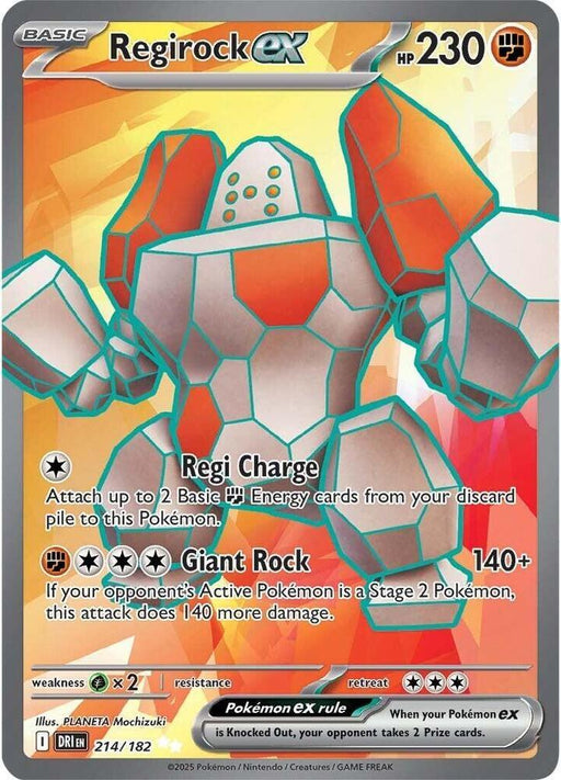 Regirock ex (214/182) [Scarlet & Violet: Destined Rivals] - for just $0.55! 