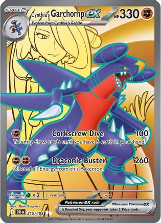 Cynthia's Garchomp ex 215/182 - SV10 Destined Rivals Holofoil - for just $4.19! 