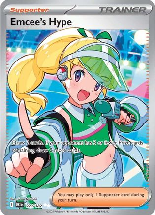 Emcee's Hype 220/182 - SV10 Destined Rivals Holofoil - for just $1.74! 