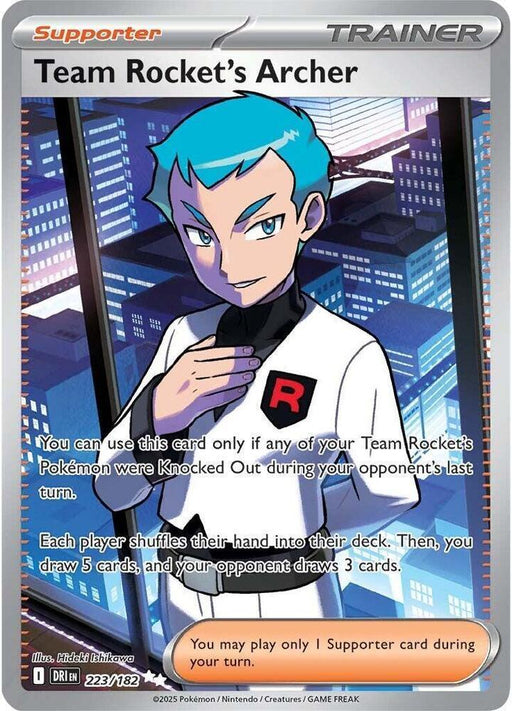 Team Rocket's Archer (223/182) [Scarlet & Violet: Destined Rivals] - for just $1.15! 