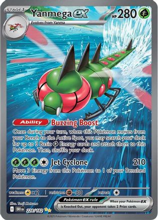 Yanmega ex 228/182 - SV10 Destined Rivals Holofoil - for just $11.25! 