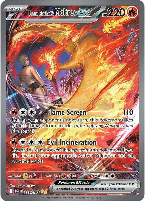 Team Rocket's Moltres ex (229/182) [Scarlet & Violet: Destined Rivals] - for just $40.85! 