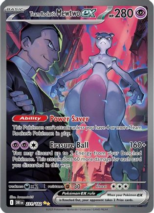 Team Rocket's Mewtwo ex 231/182 - SV10 Destined Rivals Holofoil - for just $321.57! 