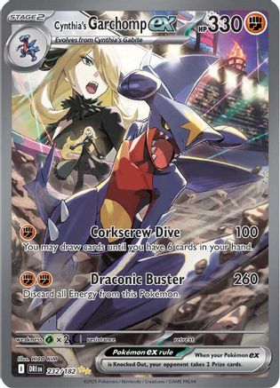 Cynthia's Garchomp ex 232/182 - SV10 Destined Rivals Holofoil - for just $141.54! 