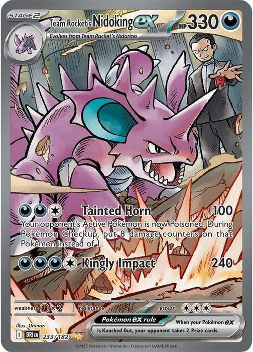 Team Rocket's Nidoking ex (233/182) [Scarlet & Violet: Destined Rivals] - for just $50.50! 