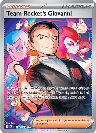 Team Rocket's Giovanni 238/182 - SV10 Destined Rivals Holofoil - for just $22! 