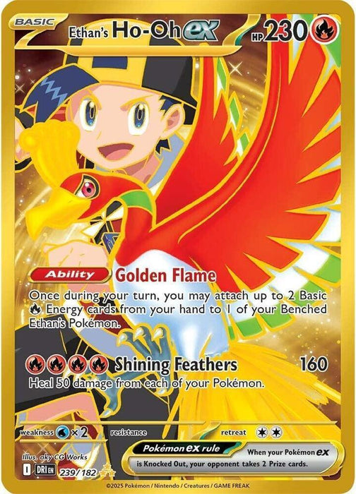 Ethan's Ho-Oh ex (239/182) [Scarlet & Violet: Destined Rivals] - for just $11.45! 