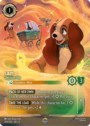 Lady - Decisive Dog (Enchanted) (205/204) - Reign of Jafar Holofoil - for just $37.78! 