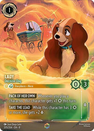 Lady - Decisive Dog (Enchanted) (205/204) [Reign of Jafar] - for just $49.20! 