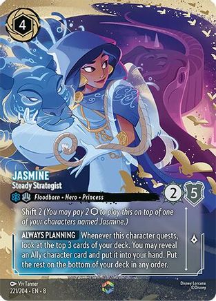Jasmine - Steady Strategist (Enchanted) (221/204) - Reign of Jafar Holofoil - for just $43.53! 