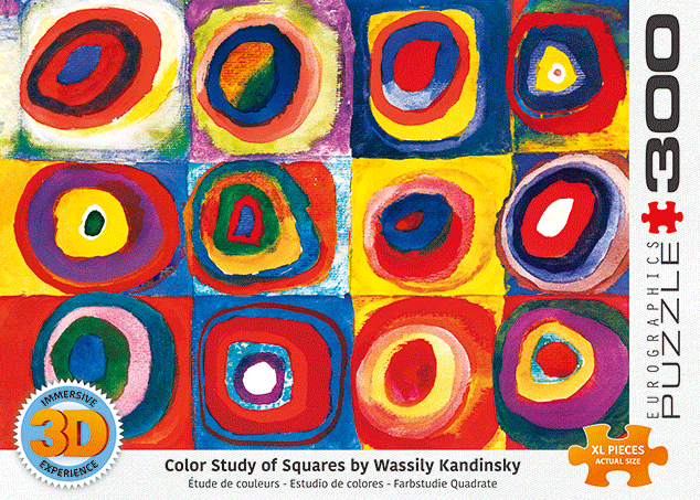 Puzzle: 3D Lenticular - Color Study of Squares - for just $23.99! 