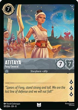 Atitaya - Fang General (181/204) - Reign of Jafar - for just $0.03! 