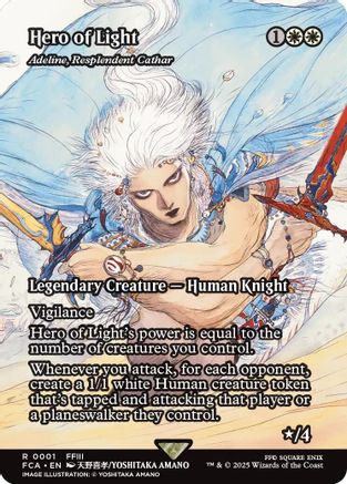 Hero of Light - Adeline, Resplendent Cathar (Showcase) (FCA-001) - FINAL FANTASY: Through the Ages - for just $1.39! 